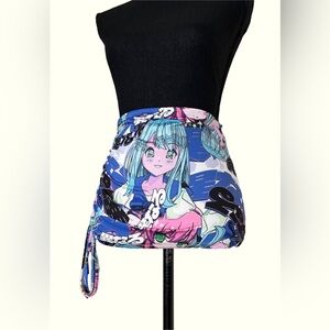 NGOrder Anime Girl Asymmetrical Mini Skirt
